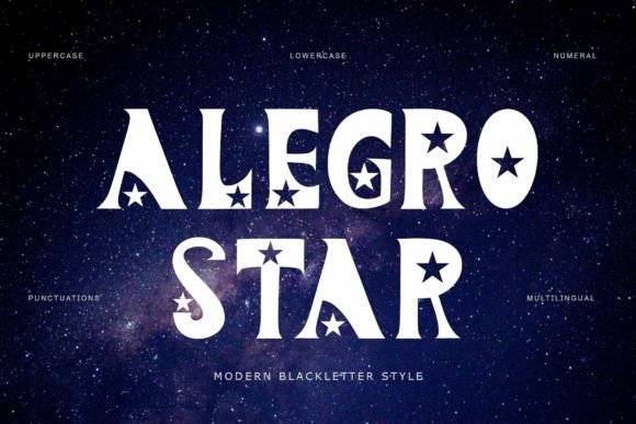 Alegro Star Font Review