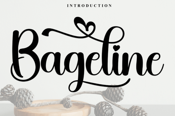 Bageline: A Flowing Font for Creative Web Design
