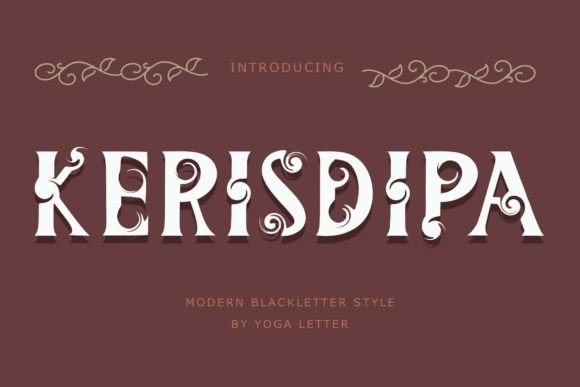 Bring Kerisdipa Font to Life on Your Handmade Goods