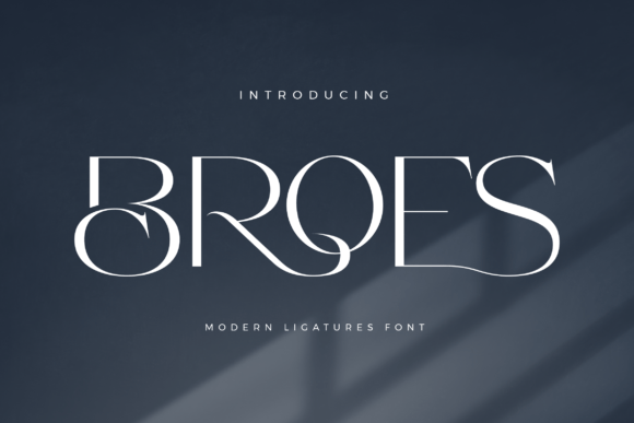 Broes Typeface: A Minimalist Font for Polished Branding