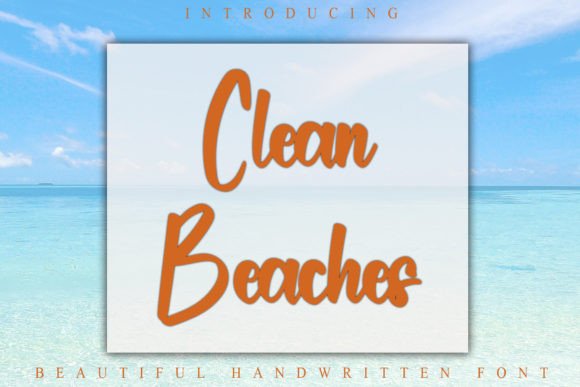 Clean Beaches Font: Elegant Script for Editorial Design