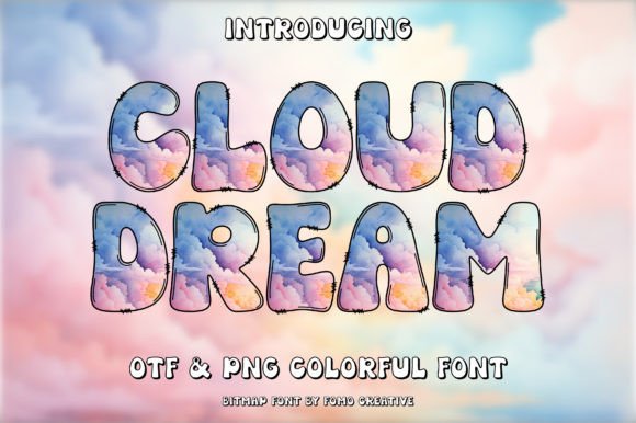 Cloud Dream Font: Bringing Color to Handmade Labels