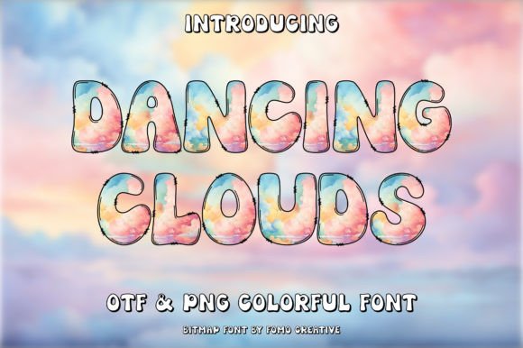 Dancing Clouds: A Color Font That Brings Handmade Labels to Life