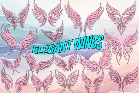 Elegant Wings: A Graceful Typeface for Creative Projects