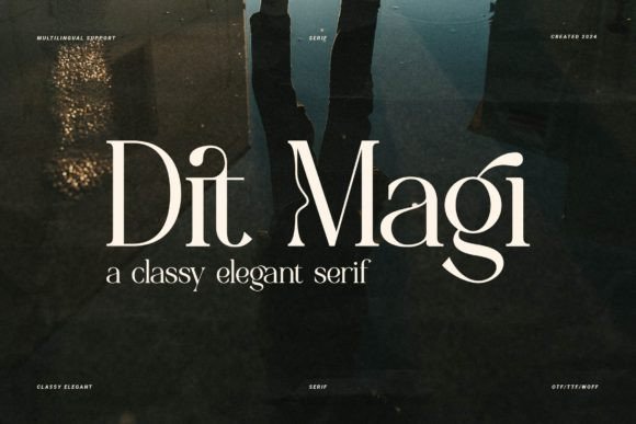 Elevate Your Shop with Dit Magi: A Timeless Serif Font