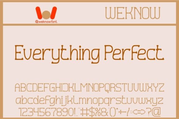 Everything Perfect: A Serif Font for Handmade Brands