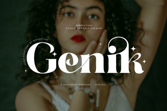 Genik: A Refined Serif Typeface for Modern Editorial Design