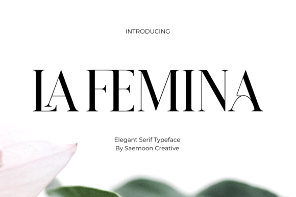La Femina Font: Elevating Web Design with Luxury Serifs