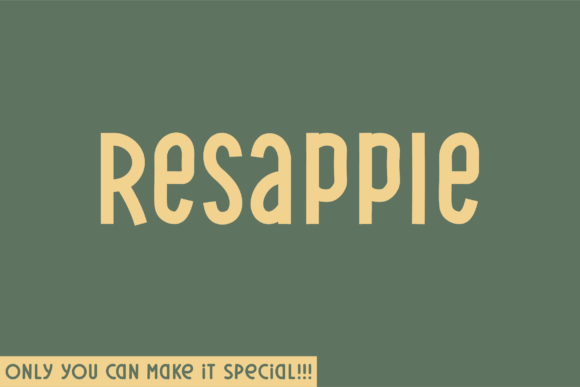 Resapple Font: The Organic Sans Serif for Clear Campaigns