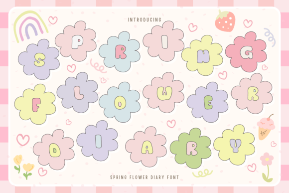 Spring Flower Diary: A Gentle Typeface for Editorial Design