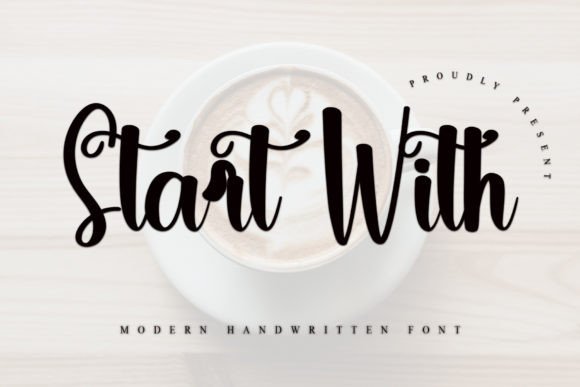 Start With: A Handwritten Font for Creative Projects