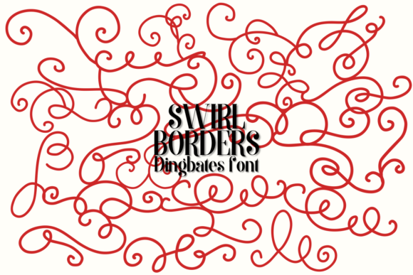 Swirl Borders: An Elegant Typeface for Editorial Design