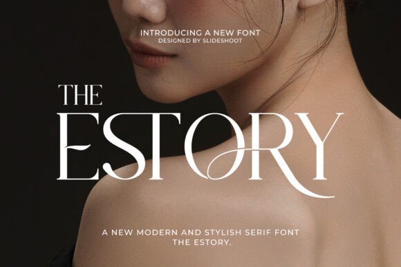 The Estory: A Stylish Serif Font for Modern Web Design