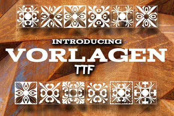 Vorlagen: The Elegant Dingbat Font for Small Business Branding